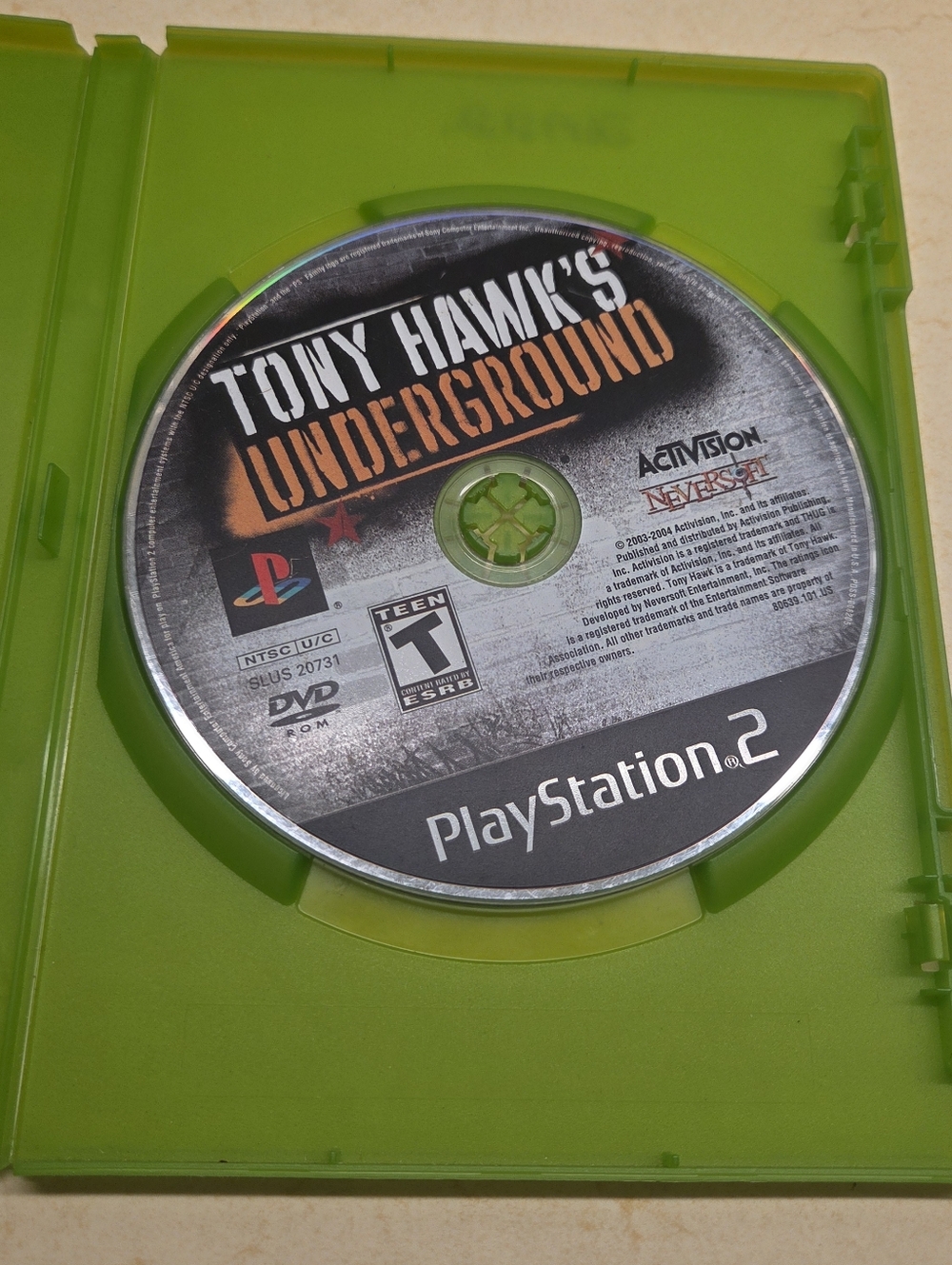 Tony Hawk Underground Ps2 Disc Only Tested And Works